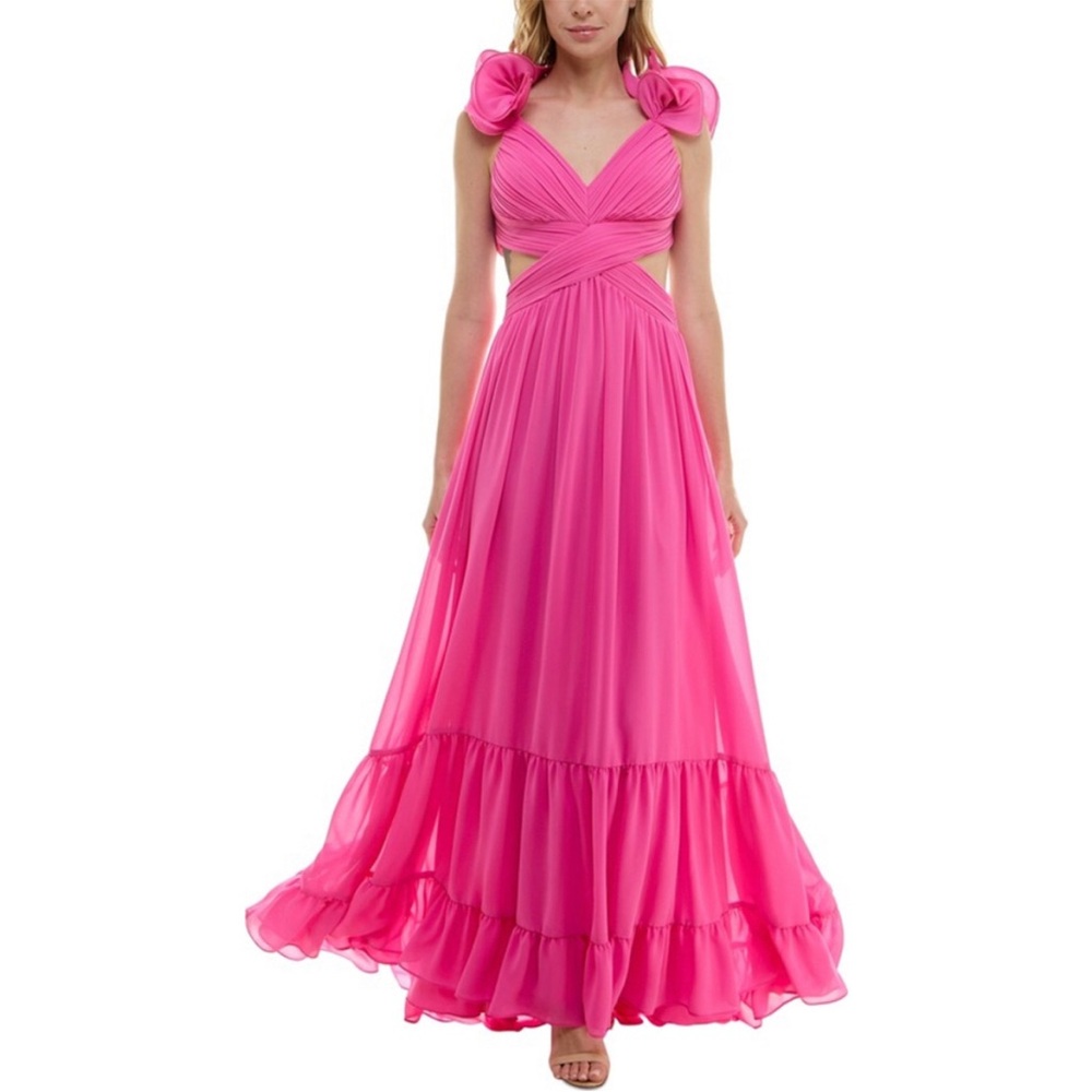 Elegant Pink Evening Gown